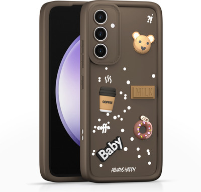 Pikkme Back Cover for Samsung Galaxy S23 FE 5G(Brown, Hard Case, Silicon)
