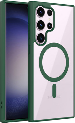 GLOBAL NOMAD Back Cover for Samsung Galaxy S22 Ultra 5G(Green, Magsafe, Pack of: 1)