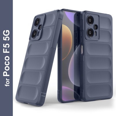 GLOBAL NOMAD Back Cover for Poco F5 5G(Blue, Grip Case, Silicon, Pack of: 1)