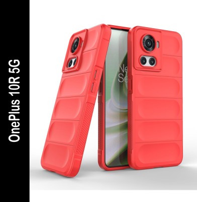 Casotec Back Cover for OnePlus 10R 5G(Red, Silicon, Pack of: 1)