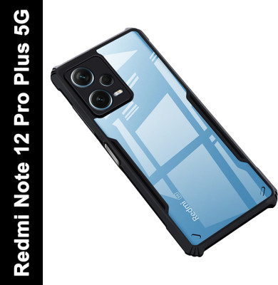 Zapcase Back Cover for Redmi Note 12 Pro+ 5G(Black, Shock Proof, Pack of: 1)