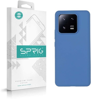 Sprig Liquid Silicone Back Cover for Mi 13 Pro, Redmi 13 Pro, 13 Pro(Blue, Microfiber Lining, Silicon, Pack of: 1)