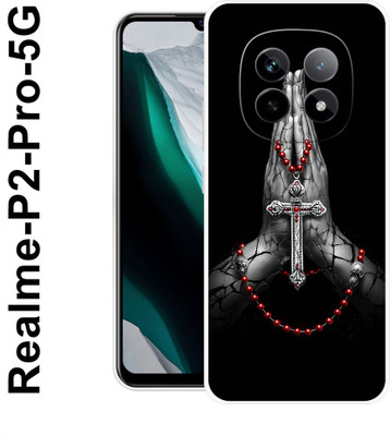 MOBIFLY Back Cover for Realme P2 Pro 5G, Cross, Jesus, Hand, God, 471(Grey, Flexible, Pack of: 1)