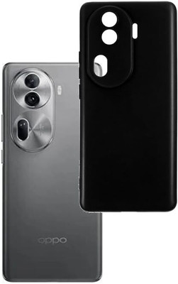 Lustree Back Cover for Oppo Reno 11 Pro 5G(Black, Shock Proof, Silicon, Pack of: 1)