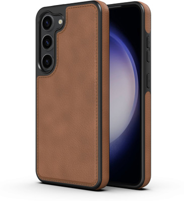 KartV Back Cover for Samsung Galaxy S23 5G, Samsung Galaxy S23, Samsung S23(Brown, Black, Camera Bump Protector, Pack of: 1)