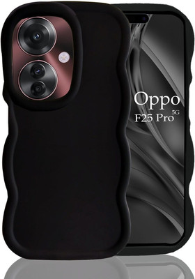 KC Back Cover for Oppo F25 Pro 5G(Black, Shock Proof, Silicon, Pack of: 1)