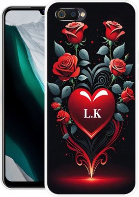 VS PRINT LINK Back Cover for Realme C2,RMX1941, LK,L LOVE K,LK NAME,LK LETTER,LK ALPHABET(Red, Flexible, Silicon, Pack of: 1)
