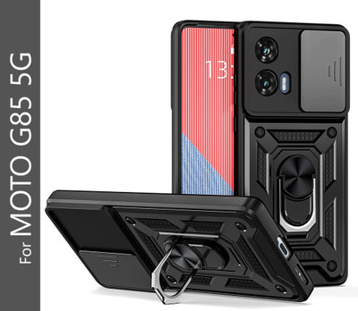 Fablue Back Cover for Motorola Moto G85 5G(Black, Rugged Armor, Pack of: 1)