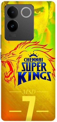 DIKRO Back Cover for vivo T2 Pro 5G, V2321, MS, DHONI, MAHENDER, SINGH, DHONI, CSK(Yellow, Flexible, Silicon, Pack of: 1)
