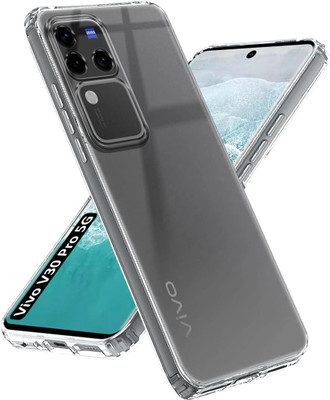 SnapStar Back Cover for Vivo V30 Pro 5G(Crystal Clear | Camera Protection | Soft & Flexible)(Transparent, Shock Proof, Silicon, Pack of: 1)