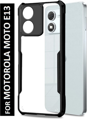 Flipkart SmartBuy Back Cover for MOTOROLA e13(Black, Shock Proof, Pack of: 1)