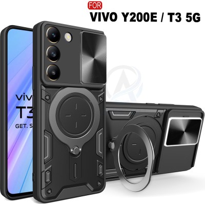 AESTMO Back Cover for Vivo Y200E 5G, Vivo T3 5G(Black, Magnetic Case, Pack of: 1)