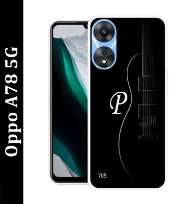 KUCHILA Back Cover for OPPO A78 5G(Black, White, Flexible, Silicon, Pack of: 1)