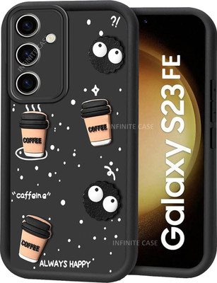 Infinite Case Back Cover for Samsung Galaxy S23 FE 5G(Black, Camera Bump Protector, Silicon, Pack of: 1)