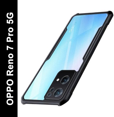 Micvir Back Cover for Oppo Reno7 Pro 5G, Oppo Reno 7 Pro 5G(Transparent, Black, Shock Proof, Pack of: 1)