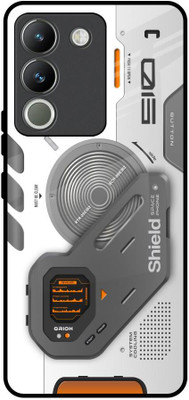 QRIOH Glass Back Cover for Vivo Y200 5G(Multicolor, Grip Case, Pack of: 1)