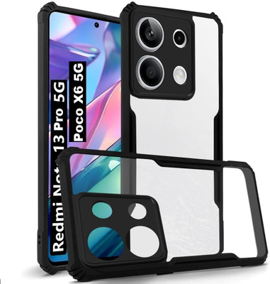 GOOWIND Front & Back Case for Redmi Note 13 Pro 5G(Transparent, Camera Bump Protector, Silicon, Pack of: 1)