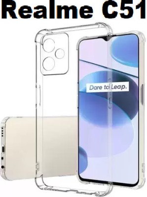 GDBUY Back Cover for realme C51(Transparent, Shock Proof, Silicon, Pack of: 1)