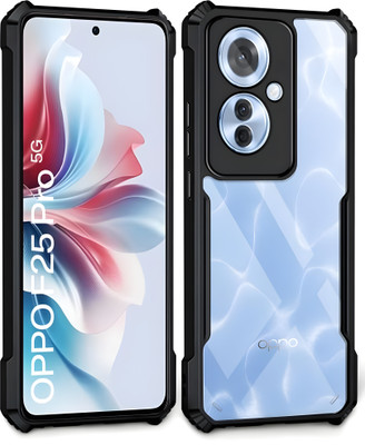 FlipCase Back Cover for Oppo F25 Pro 5G Back Cover(Black, Dual Protection, Pack of: 1)