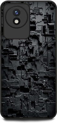 KEYCENT Back Cover for Vivo Y02(Black, Shock Proof, Pack of: 1)