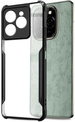 ONCRAVES Back Cover for Tecno Spark 20 Pro 5G, Clear Back Panel with Black Frame(Black, Transparent, Shock Proof, Pack of: 1)