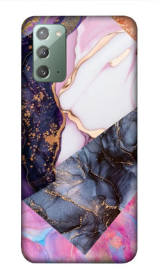 NDCOM Back Cover for Samsung Galaxy Note 20 Mix Marbles(Multicolor, Hard Case, Pack of: 1)