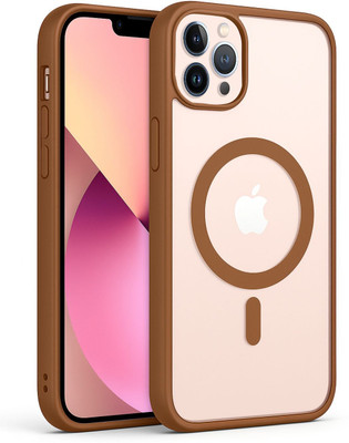 AIBEX Back Cover for Apple iPhone 14(Brown, Magsafe, Pack of: 1)