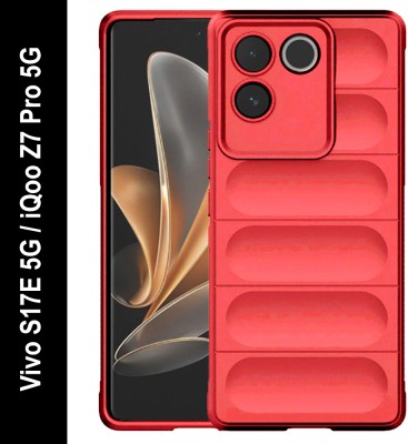 Casotec Back Cover for iQoo Z7 Pro 5G, Vivo T2 Pro 5G, Vivo S17E 5G(Red, Silicon, Pack of: 1)