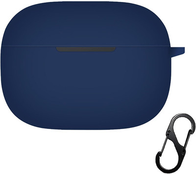 WELFO Silicone Press and Release Earbuds Case For Realme Buds T300(Case Cover For Realmee Buds T300 Blue)
