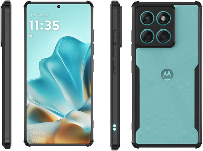 ALKSTORE Back Cover for Moto Edge 60 Fusion, Moto Edge 60 Fusion 5G, Motorola Moto Edge 60 Fusion, [IPCKY](Black, Grip Case, Pack of: 1)