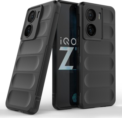 GLOBAL NOMAD Back Cover for iQOO Z7 5G, iQOO Z7s 5G(Black, Grip Case, Silicon, Pack of: 1)