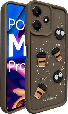 KartV Back Cover for Poco M6 Pro 5G(Brown, Camera Bump Protector, Pack of: 1)