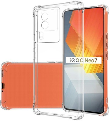 COVERLINE Back Cover for iQOO Neo 7 Pro Perfect Fit Crystal Clear Bumper Transparent Case(Transparent, Shock Proof, Silicon, Pack of: 1)