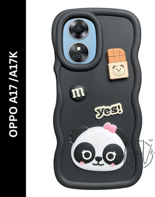 Hive Back Cover for Oppo A17 4G, Oppo A17K 4G(Black, Grip Case, Silicon, Pack of: 1)