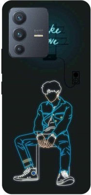 DIKRO Back Cover for vivo V23 5G, V2130, FAKE, LOVE, MASK, BOY(Blue, Hard Case, Pack of: 1)