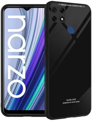 Infigo Back Cover for Realme Narzo 30a(Black, Hard Case, Pack of: 1)