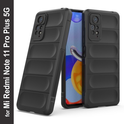 GLOBAL NOMAD Back Cover for Mi Redmi Note 11 Pro Plus 5G(Black, Grip Case, Silicon, Pack of: 1)