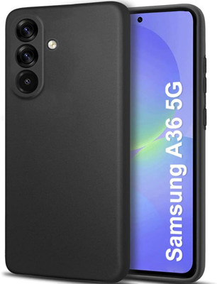 zaperhub Back Cover for Samsung Galaxy A36 5G(Black, Silicon)
