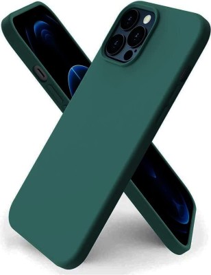 Finaux Back Cover for iPhone 13 Pro(Green, Ribbon Case, Silicon, Pack of: 1)