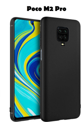 caseunik Back Cover for POCO M2 Pro(Black, Camera Bump Protector, Silicon)