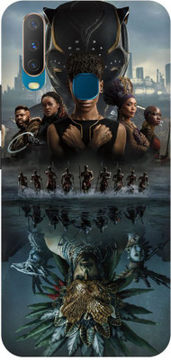 INTELLIZE Back Cover for Vivo U10 BLACK PANTHER, WAKANDA FOREVER(Multicolor, Dual Protection, Pack of: 1)