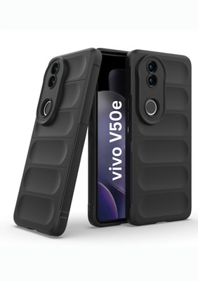 KWINE CASE Back Cover for Vivo V50e 5G(Black, Matte Finish, Silicon, Pack of: 1)