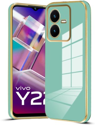 A3sprime Back Cover for vivo Y22, - |Soft Silicon Coloured with Camera Bump Protector Case|(Green, Camera Bump Protector, Silicon, Pack of: 1)