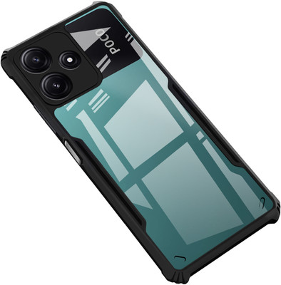 GLOBAL NOMAD Back Cover for Poco M6 Pro 5G(Black, Shock Proof, Pack of: 1)