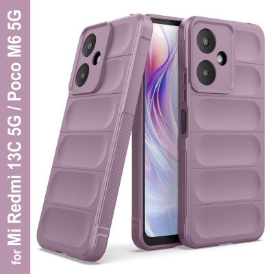 Zapcase Back Cover for Redmi 13C 5G(Purple, 3D Case, Silicon, Pack of: 1)