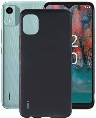 Helix Bumper Case for Nokia C12 Plus(Black, Grip Case, Silicon, Pack of: 1)
