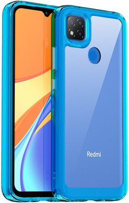 Cover Alive Back Cover for Mi Redmi 9(Blue, Transparent, Shock Proof, Pack of: 1)