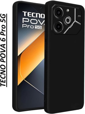 BRENZZ Back Cover for TECNO POVA 6 Pro 5G, TECNO POVA 6 Pro, (CA)(Black, Shock Proof, Pack of: 1)