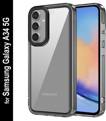 Zapcase Back Cover for Samsung Galaxy A34 5G(Black, Grip Case, Pack of: 1)