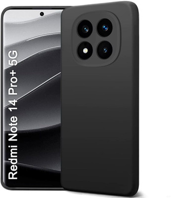 BhargavGadgets Back Cover for Redmi Note 14 pro plus 5g Silicone Case With Camera Protection(Black, Silicon, Pack of: 1)